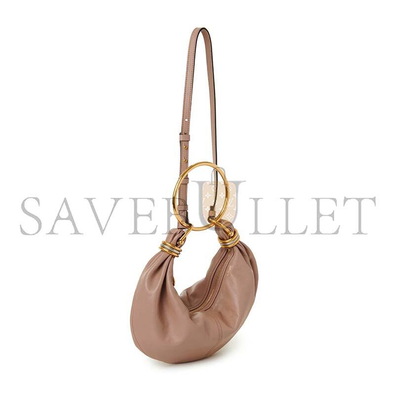 CHLOE SMALL BRACELET HOBO BAG IN GRAINED LEATHER CHC24AS611N72527 (32*14*10cm) CHLOE SMALL BRACELET HOBO BAG IN GRAINED LEATHER CHC24AS611N72527 (32*14*10cm)
